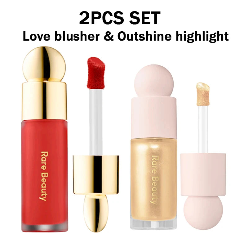 Rare Beauty 3D Face Contour Liquid Bronzer Shade Smooth Highlight Mirror Lasting Natural Nose Shadow Waterproof Brighten Makeup