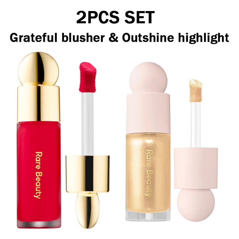 Rare Beauty 3D Face Contour Liquid Bronzer Shade Smooth Highlight Mirror Lasting Natural Nose Shadow Waterproof Brighten Makeup