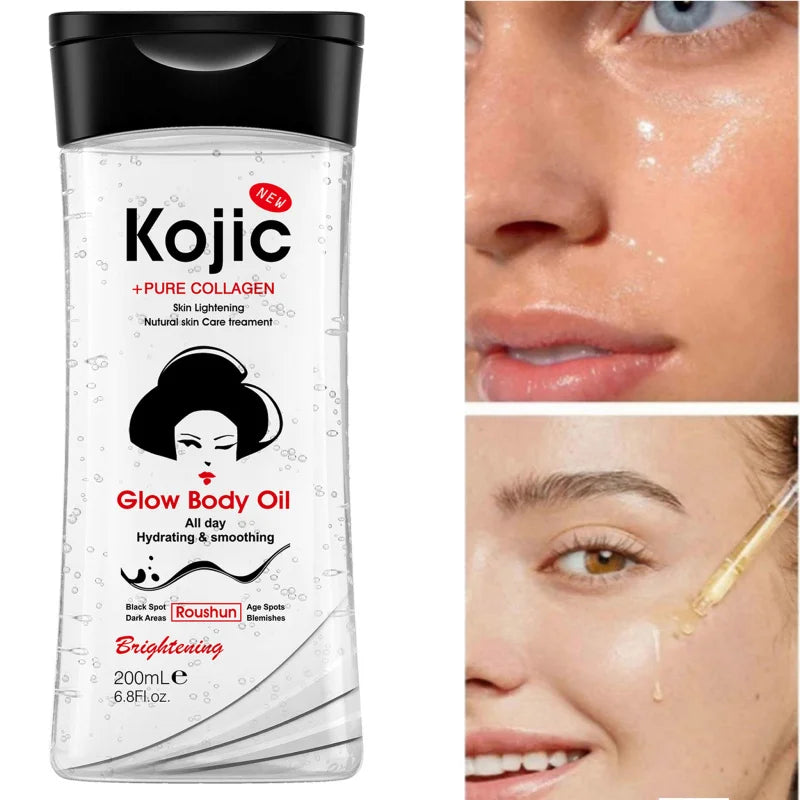 Aceite corporal hidratante  kojic acid 200ml cuidado para la piel